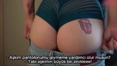 Pantolon götüne olmayınca yarrak oluyor - Türk porno